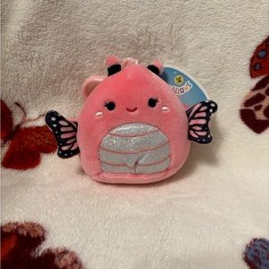 Squishmallow Clip- Andreina the Butterfly- brand new with tags